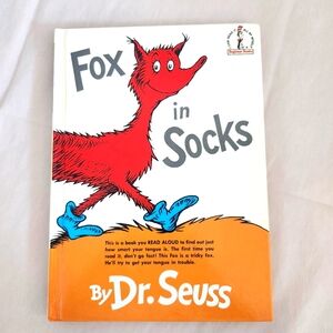 Fox In Socks Dr Seuss Large Print Hardcover (Beginner Books) Like New